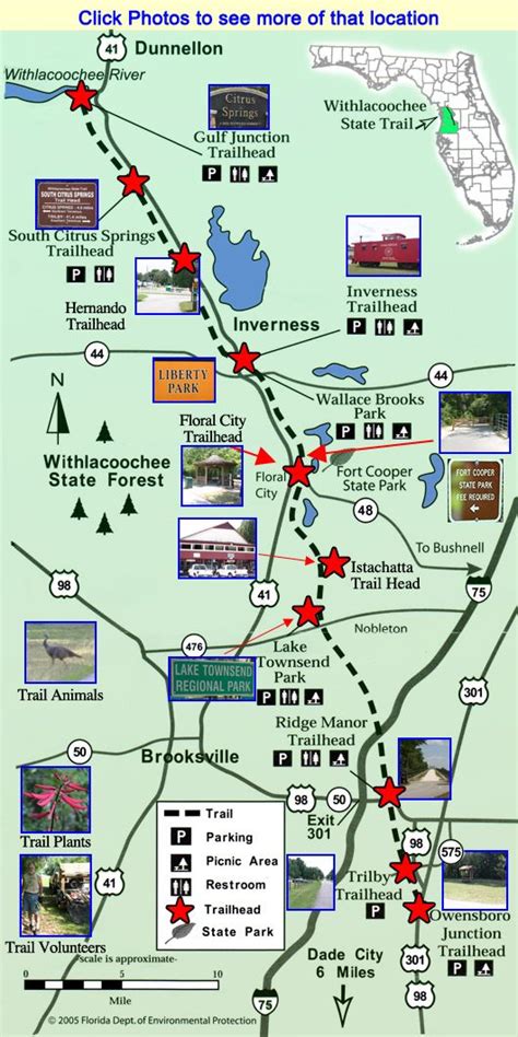 Map Of Withlacoochee Bike Trail